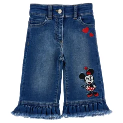 Blauwe Steen Denim Jeans met Galetta