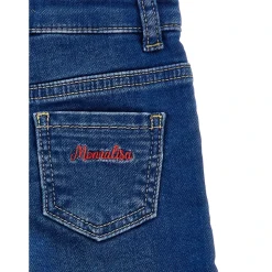 Blauwe Steen Denim Jeans met Galetta