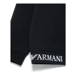 Blauwe Sweater met Logo Crew Neck