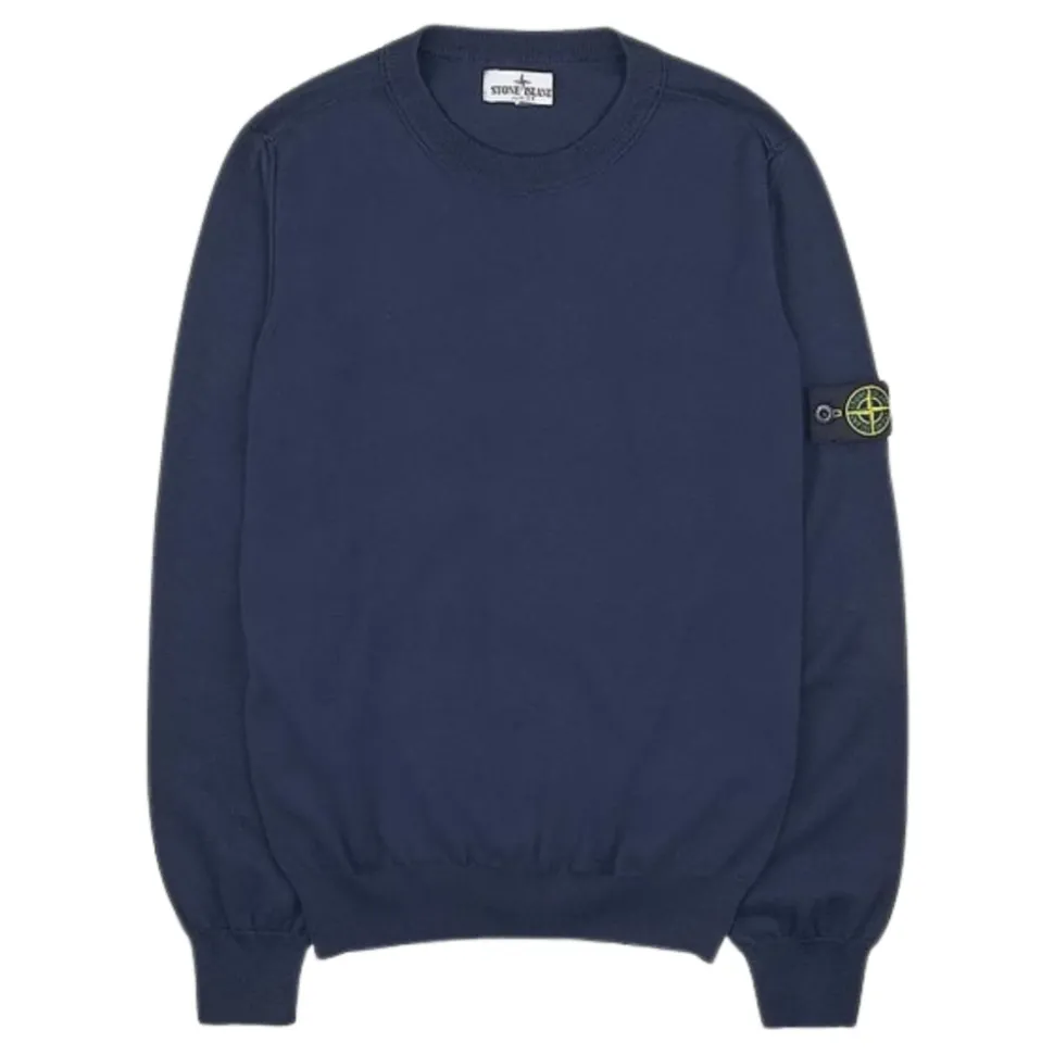 Blauwe Sweater met Logo Detail