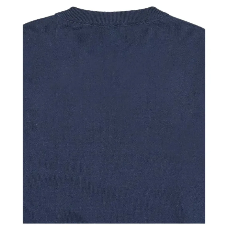 Blauwe Sweater met Logo Detail