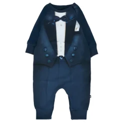 Blauwe Tuxedo Babypak Rompers