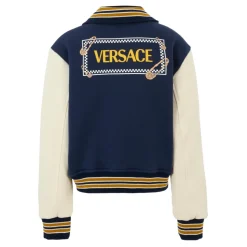 Blauwe Varsity Style Bomberjack
