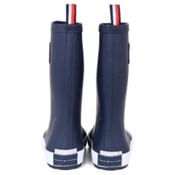 Blauwe Waterdichte Regenlaarzen met Iconische Vlag