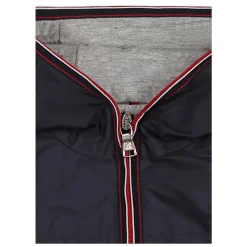 Blauwe Wind Jacket met Logo Patch