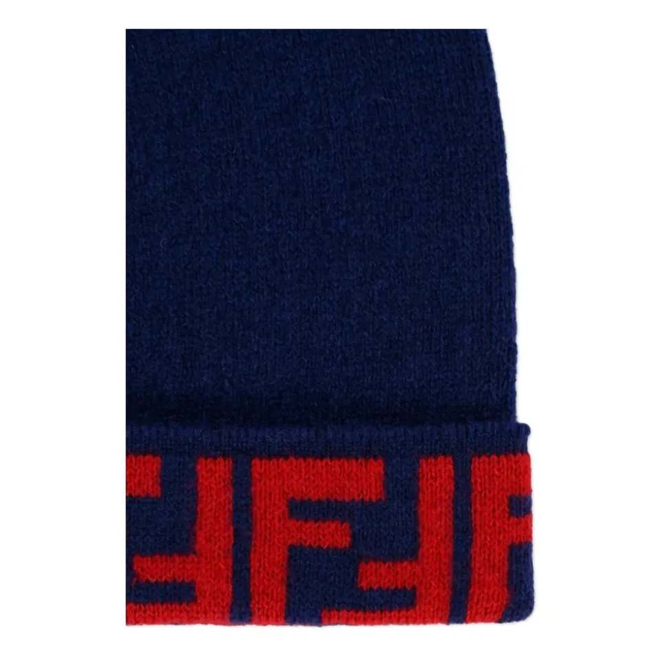 Blauwe Wol Kasjmier Kinderhoeden