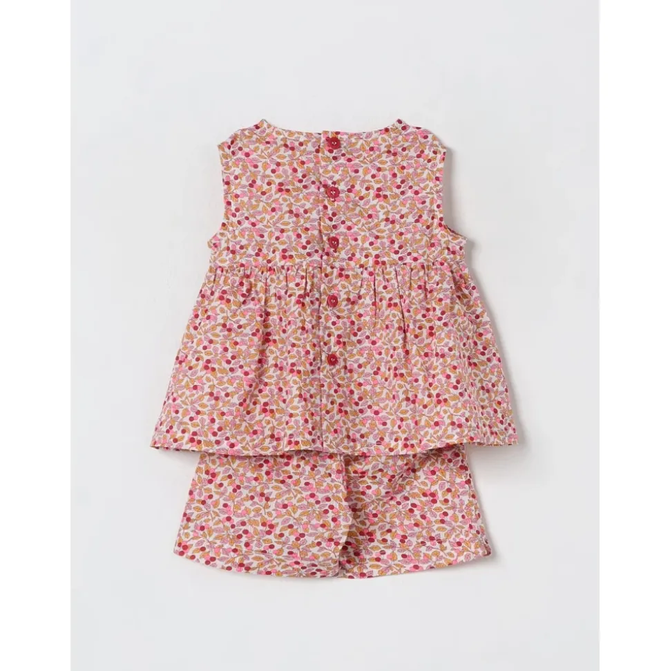 Bloemen Mouwloze Top Shorts Set