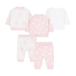 Bloemenpatroon Wit Kleding Set