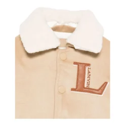 Bomberjack met Logo en Shearling Kraag