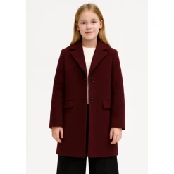 Bordeaux Korte Jas Elegante Winterstijl