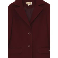 Bordeaux Korte Jas Elegante Winterstijl