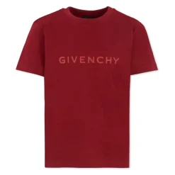 Bordeauxrood T-shirt met korte mouwen