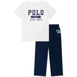 Boys Varsity Pyjama Set in Navy