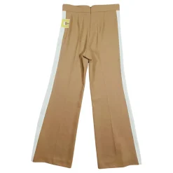 Broeken met zijstrepen en logo