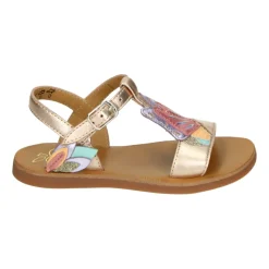 Bronzen Sandalen Plagette Papillion