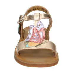 Bronzen Sandalen Plagette Papillion