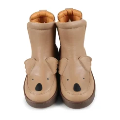 Bruin Leren Koala Enkellaarzen