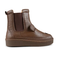 Bruin Leren Koala Enkellaarzen