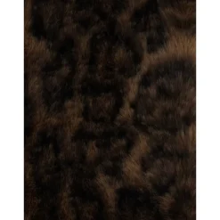 Bruin Sjaal met Luipaardmotief Vrouw