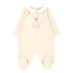 Bruine Babyjurk met Beige Kit