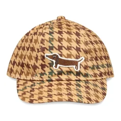 Bruine Biologische Katoenen Hoed Pied-de-Poule