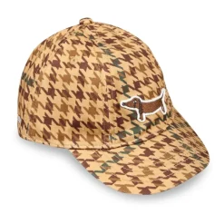 Bruine Biologische Katoenen Hoed Pied-de-Poule