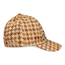 Bruine Biologische Katoenen Hoed Pied-de-Poule