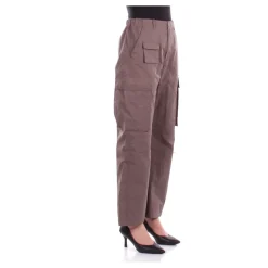 Bruine broek met rits en zakken