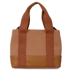 Bruine Casual Tas met Logo Band