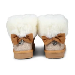 Bruine Enkellaarzen met Eco-Bontafwerking