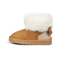 Bruine Enkellaarzen met Eco-Bontafwerking