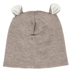 Bruine Gebreide Wollen Baby Muts