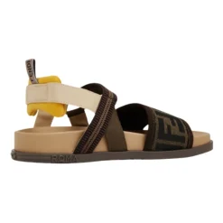 Bruine Junior Sandalen met FF Logo