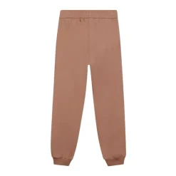 Bruine katoenen sweatpants met logo