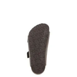 Bruine lederen sandalen, smalle pasvorm