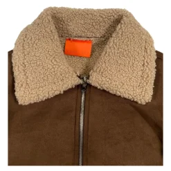 Bruine Sherpa Design Kinderjas