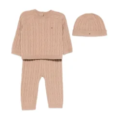 Cable Knit Driedelig Outfit Geschenkdoos