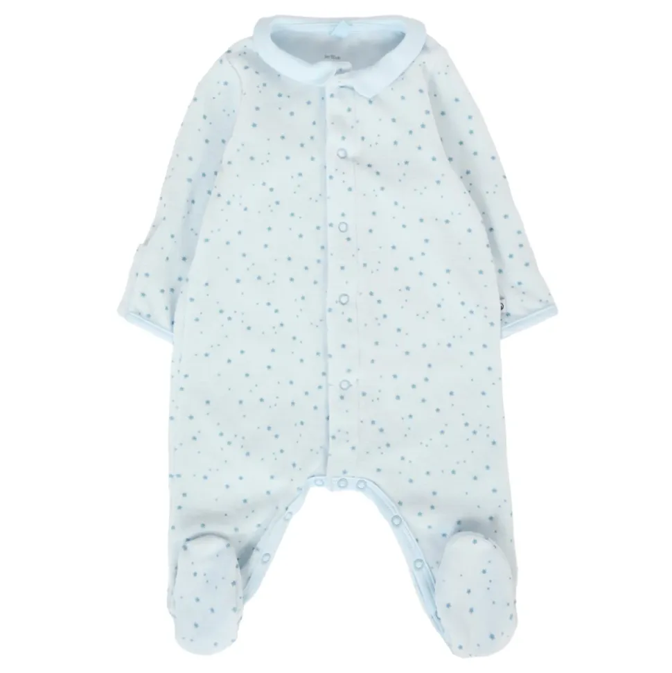 Chenille Jumpsuit met Blauwe Sterren