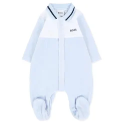 Chenille Rompers in Lichtblauw