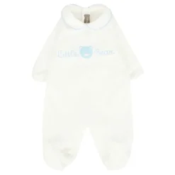 Chenille Rompers met Teddy Bear Borduurwerk