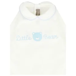 Chenille Rompers met Teddy Bear Borduurwerk