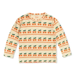 Cherry Pattern Rib Tee