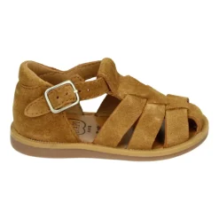 Cognac Suede Sandal POPPY DADDY