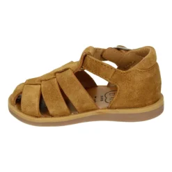 Cognac Suede Sandal POPPY DADDY