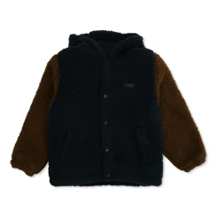 Color Block Polar Sherpa Hoodie