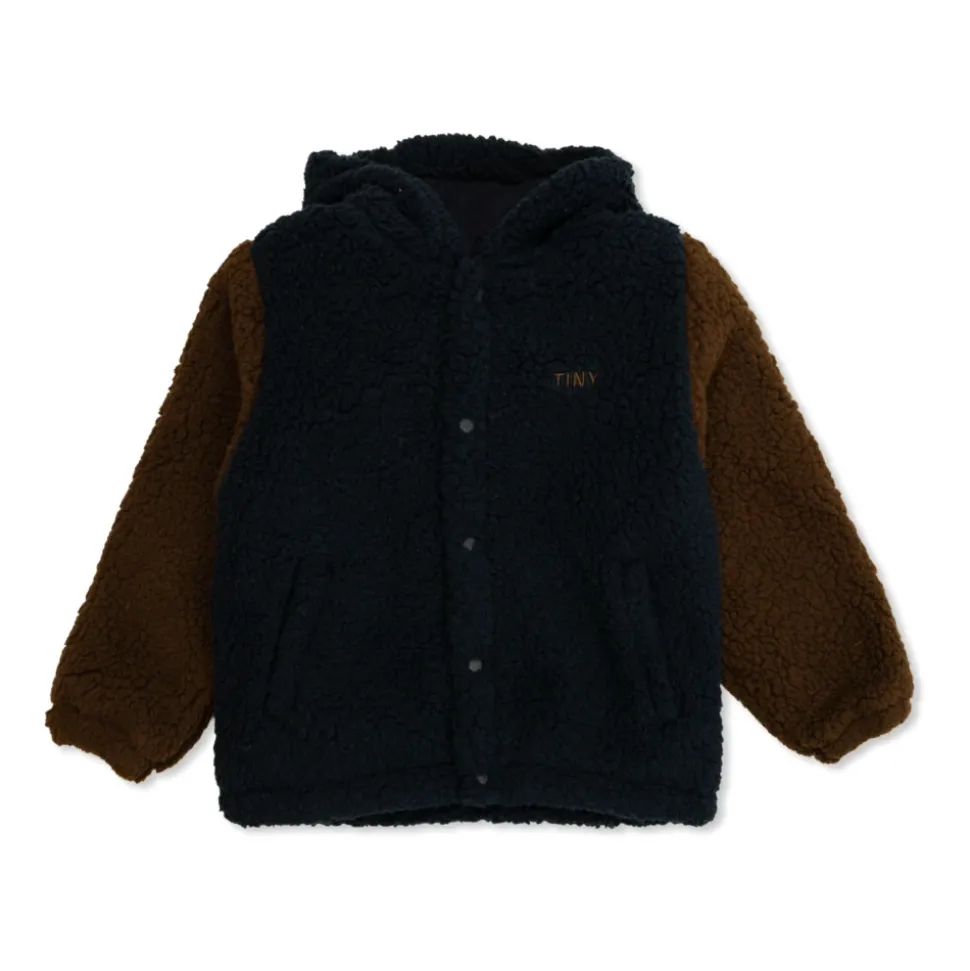 Color Block Polar Sherpa Hoodie