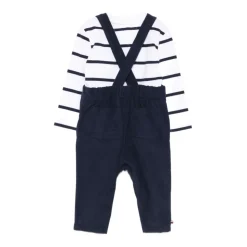 Corduroy Dungarees And Long Sleeve Top Set