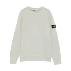 Crew Neck Logo-Patch Sweatshirt