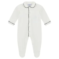 Crème Jersey Jurk met Logorand