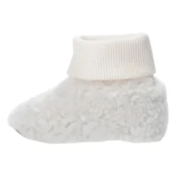 Crème Shearling Platte Schoenen